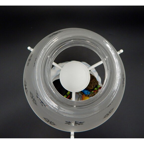 PartyLite Snowman Snowbell Family Tealight Lamp w/Snowflake P7866 Shade Holiday - Picture 7 of 12